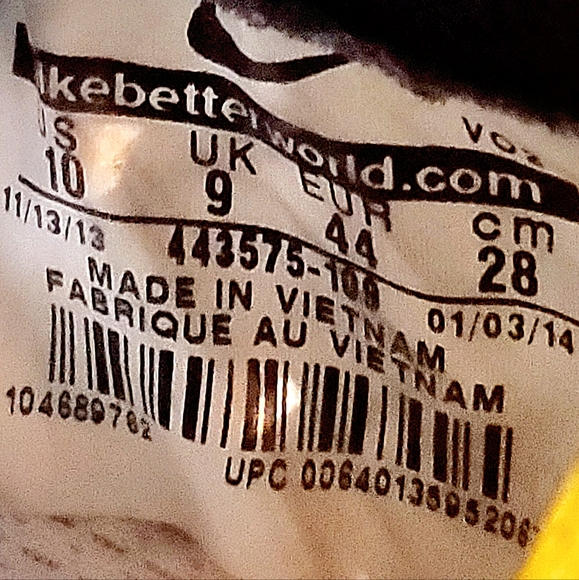NIKE AIR TRAINER SC II HIGH TOP RASTA SHOES/SNEAKERS. MENS Sz:10 TIE AND VELCRO - Picture 13 of 13